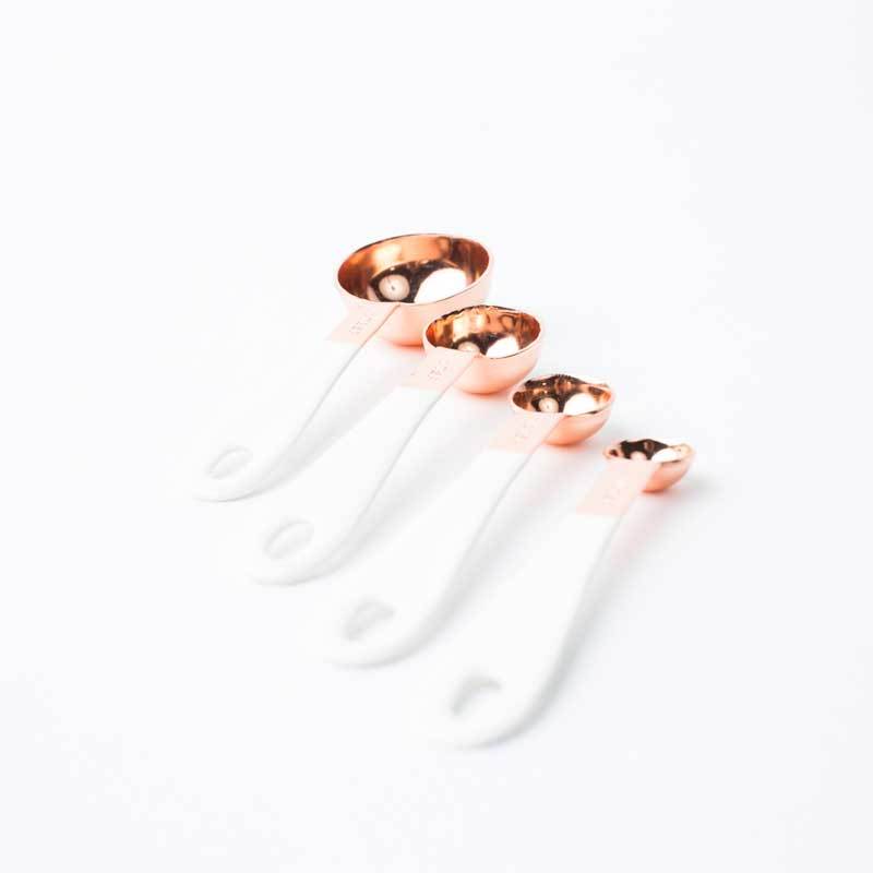 Uncommon James: Copper and White Measuring Spoons