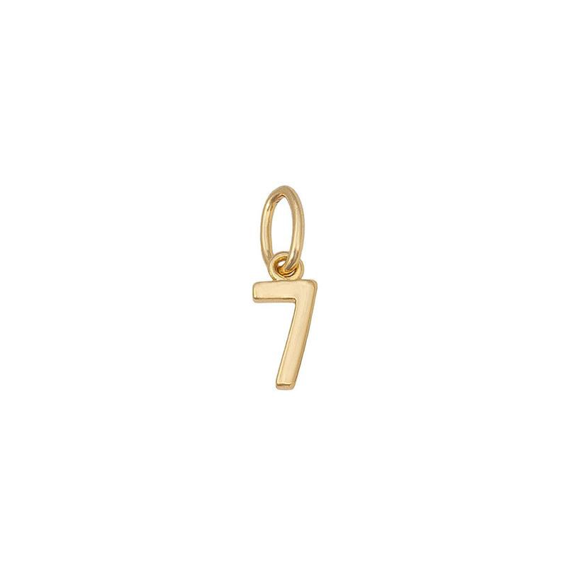 Uncommon James: Number 7 Charm - Gold