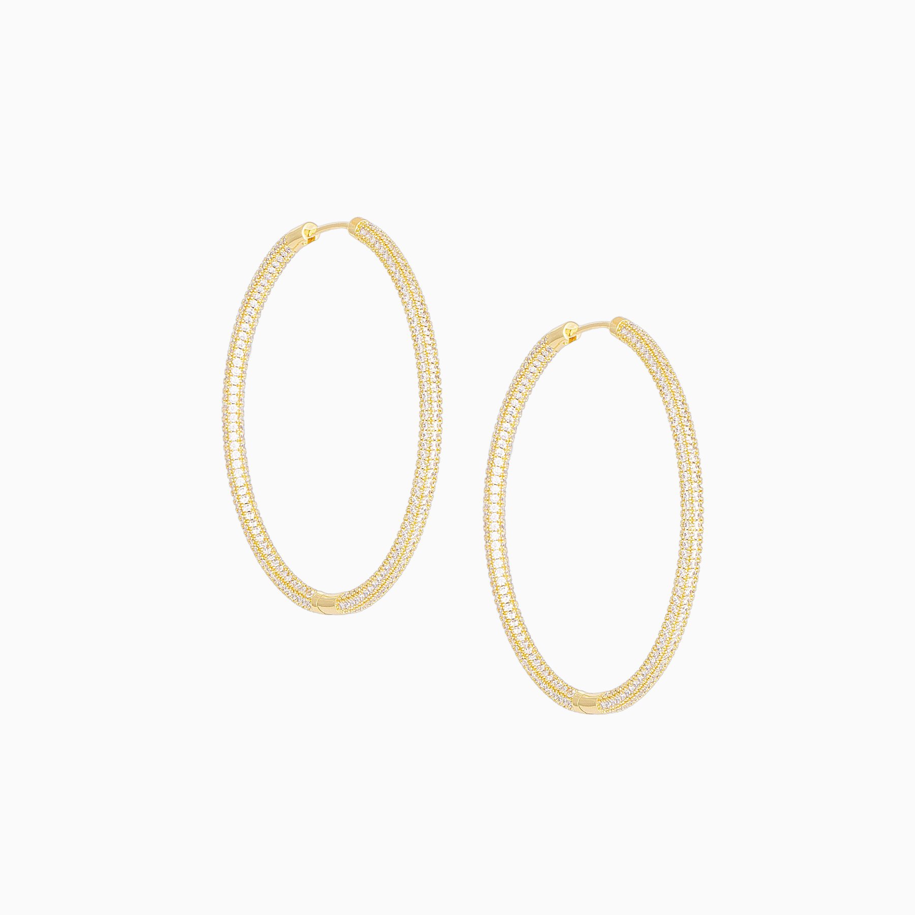 Uncommon James: All Night Hoops Earrings - Gold
