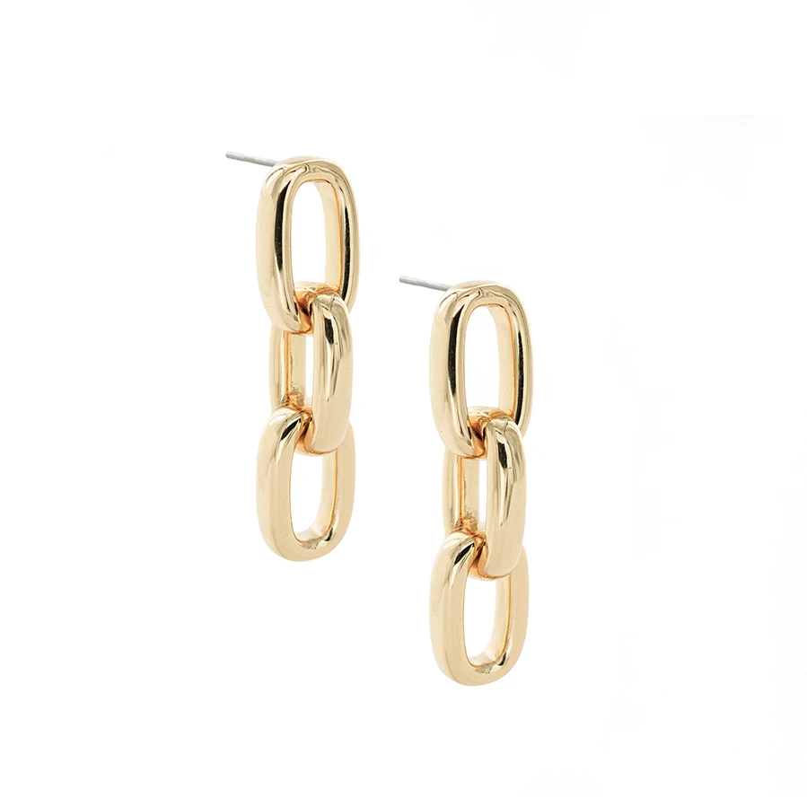 Uncommon James: Chains Earrings - Gold