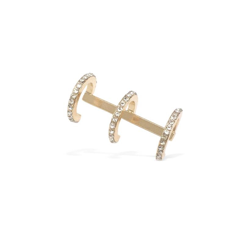 Uncommon James: Downtown Ear Cuff Earrings - Gold