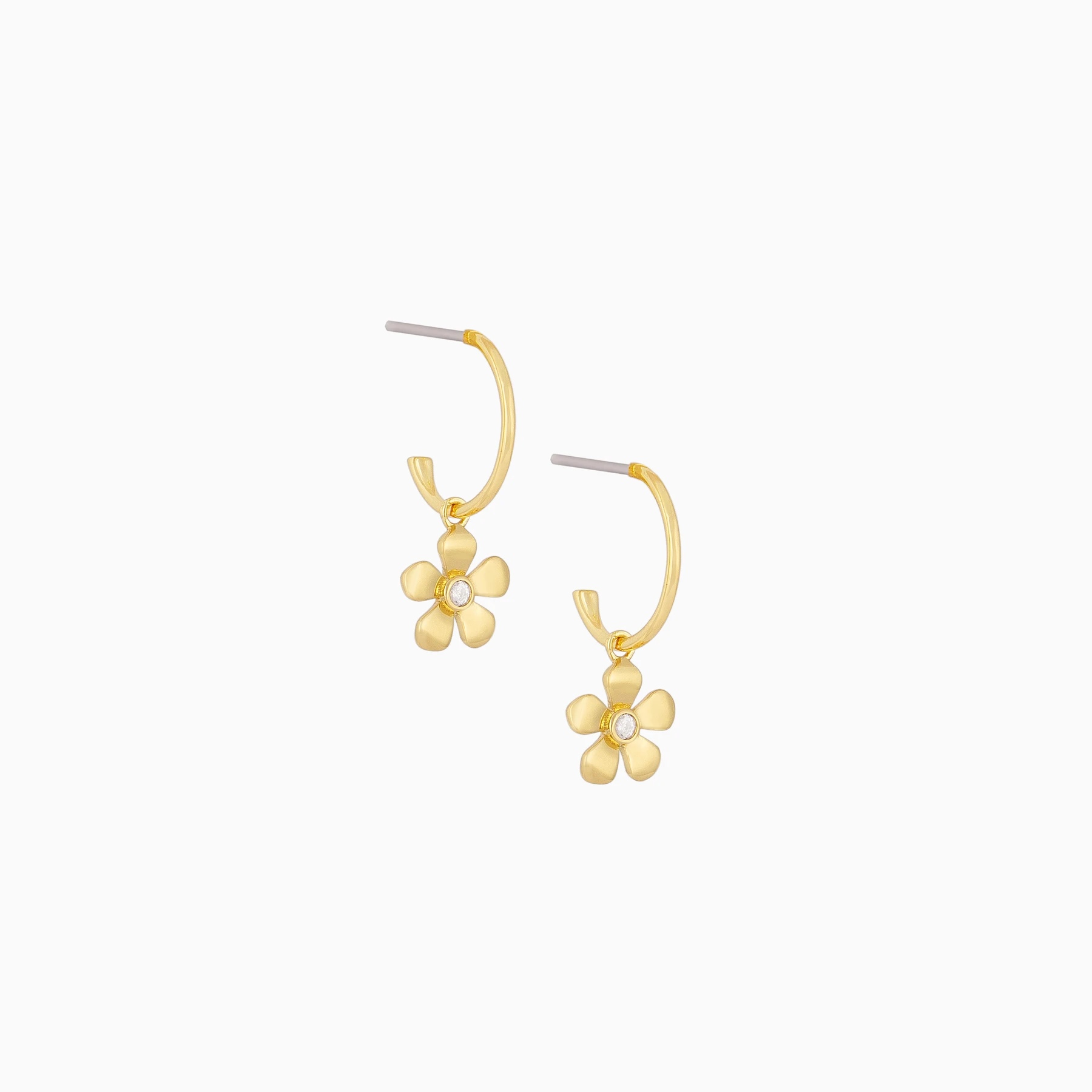 Uncommon James: Fiore Mini Hoops Earrings - Gold