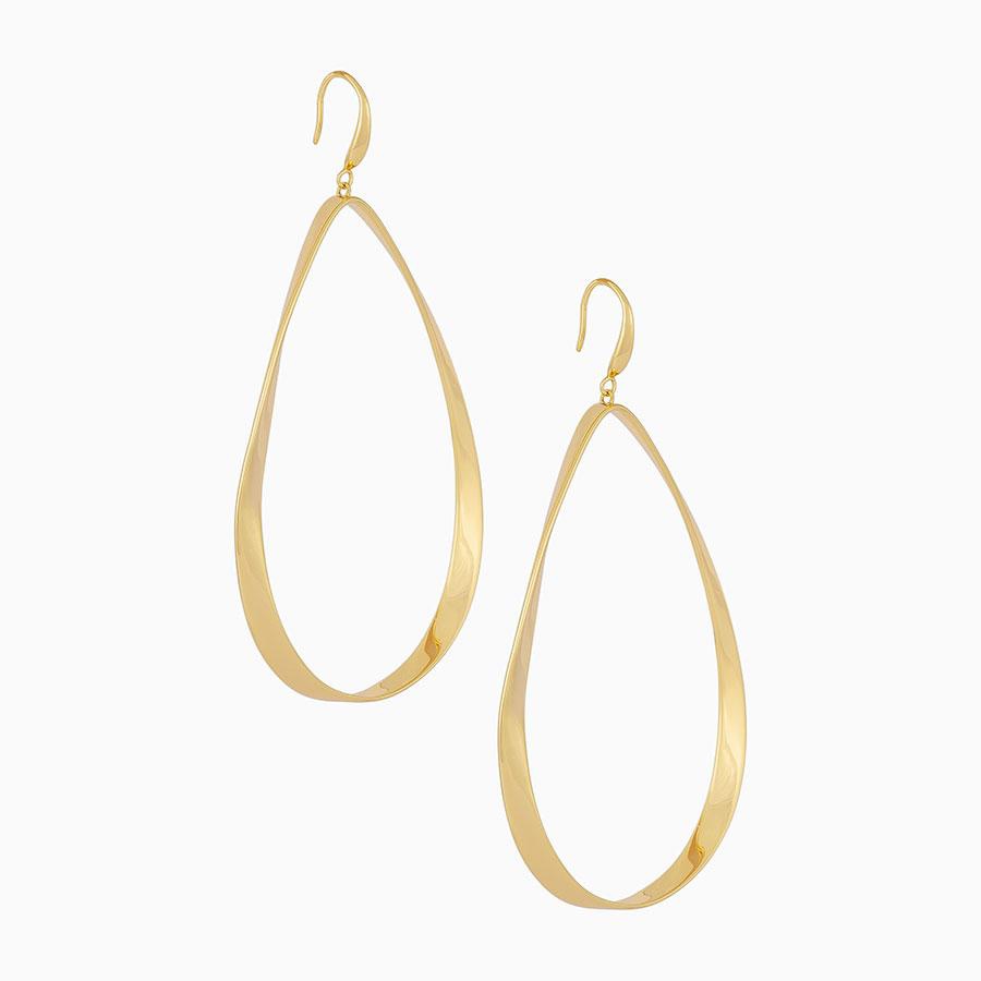 Uncommon James: Imperial Hoops Earrings - Gold