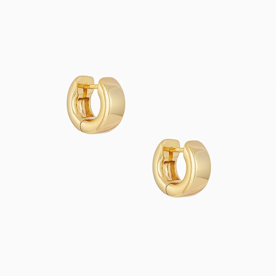 Uncommon James: Little Hoops Huggies Earrings - Gold