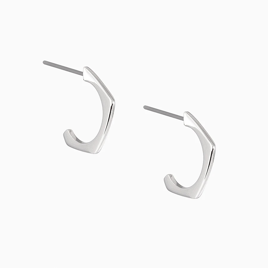 Uncommon James: Possibility Huggies Earrings - Silver