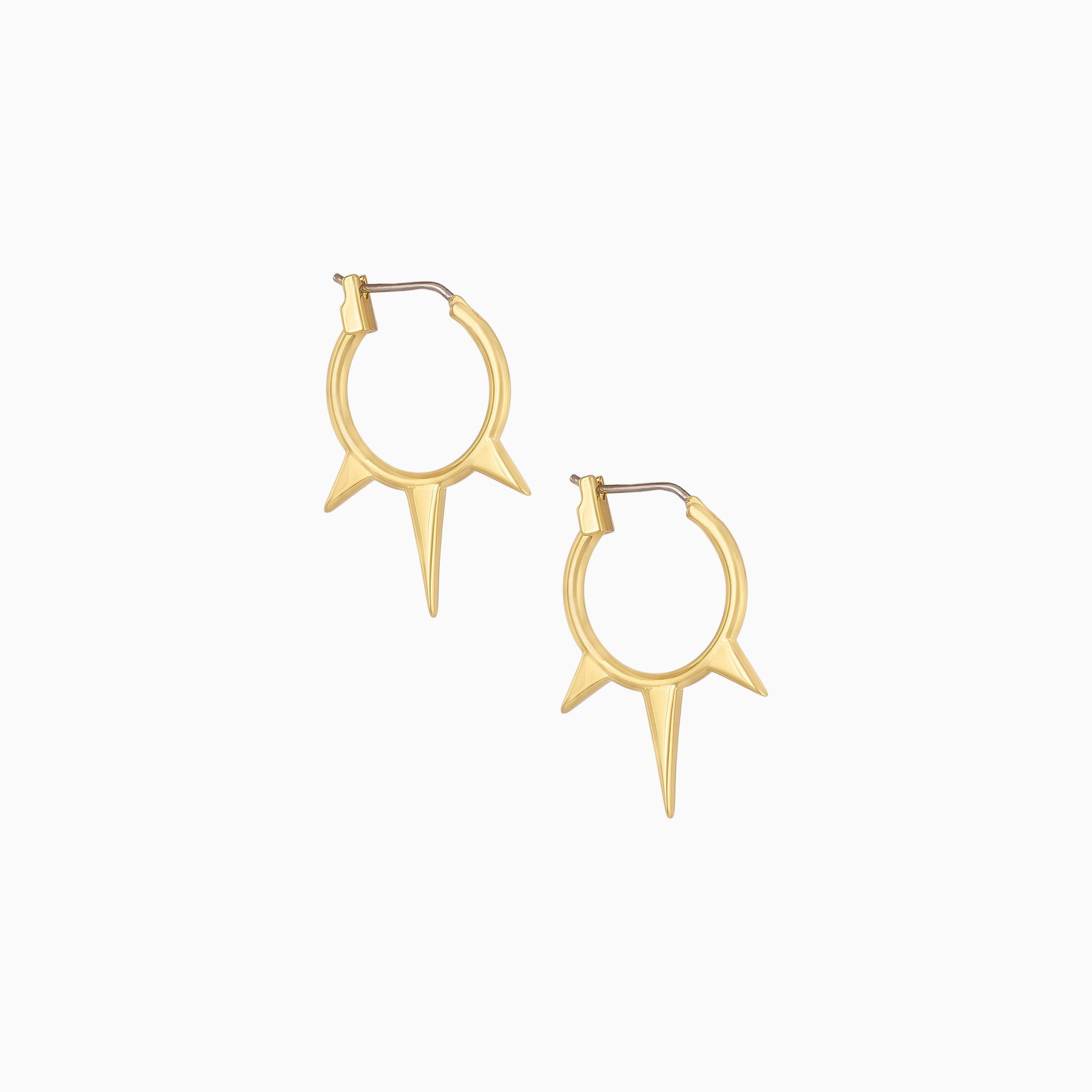 Uncommon James: Rebel Hoops Earrings - Gold