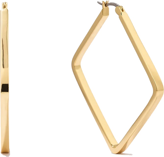 Uncommon James: Statement Square Hoops - Gold