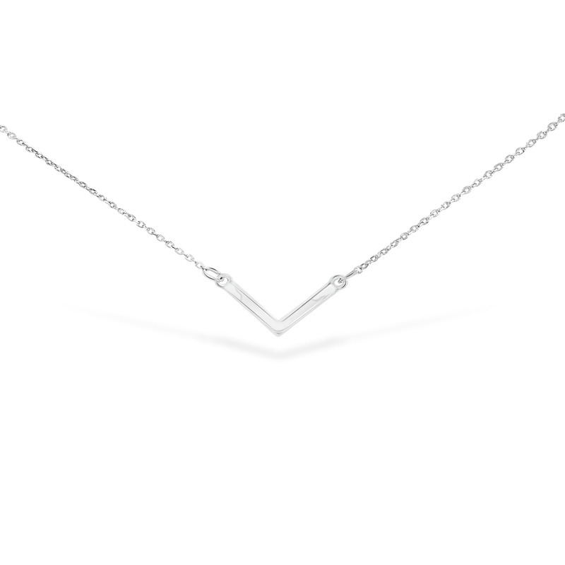 Uncommon James: Baby V Necklace- Silver