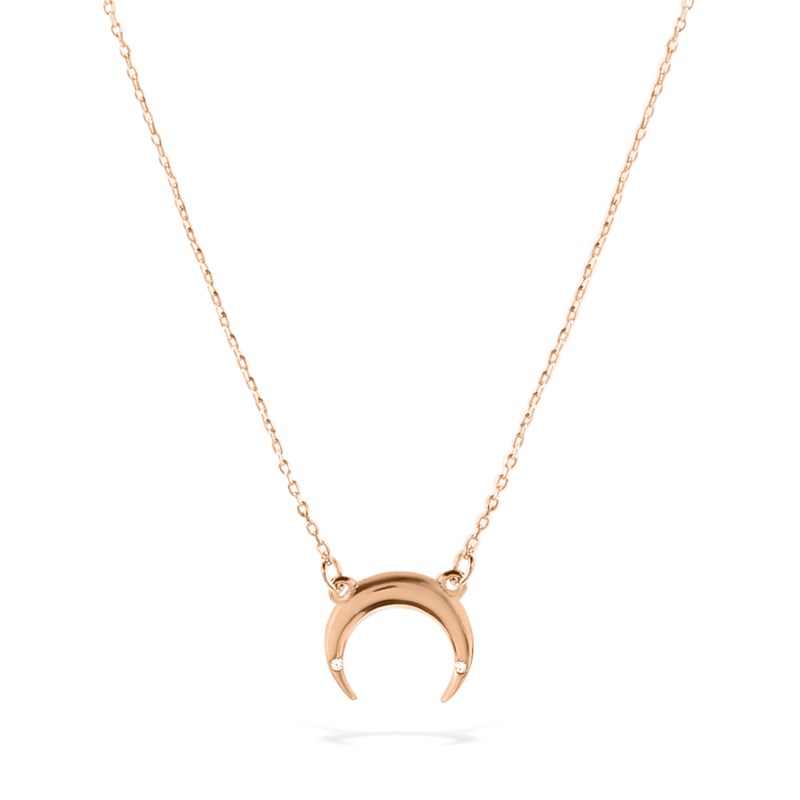 Uncommon James: Crescent Necklace - Rose Gold