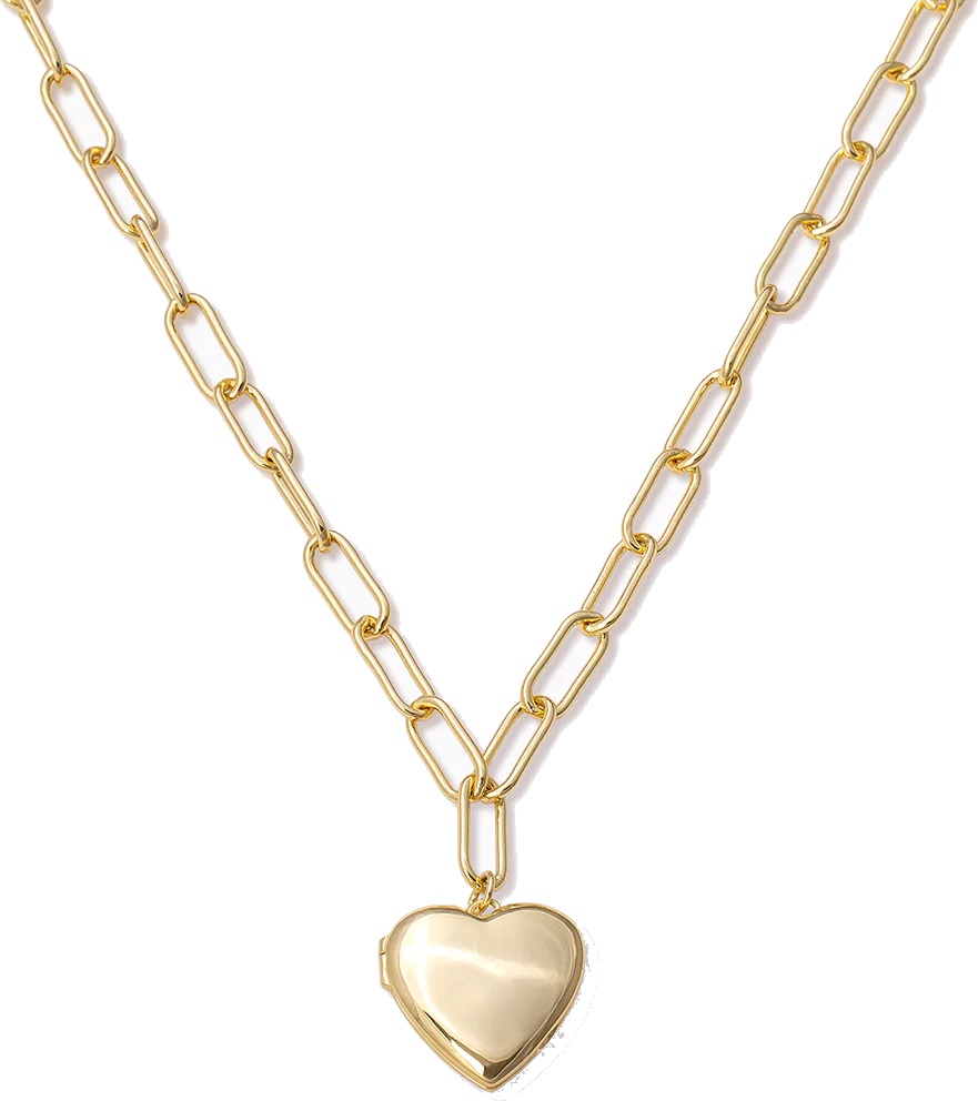Uncommon James: Heart Locket Necklace - Gold