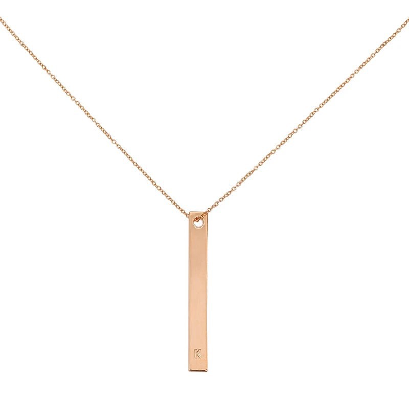 Uncommon James: Initial Necklace - Rose Gold