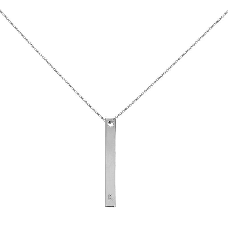 Uncommon James: Initial Necklace - Silver