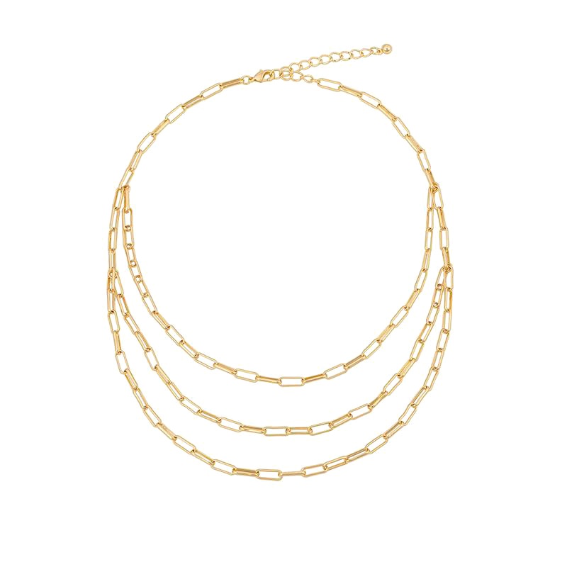Uncommon James: Three Link Necklace - Gold