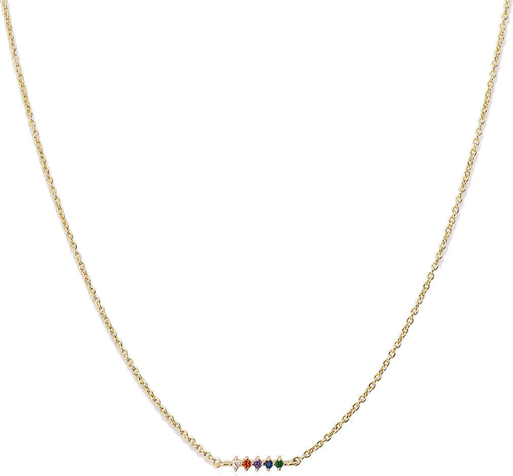 Uncommon James: Touch of Color Necklace - Gold